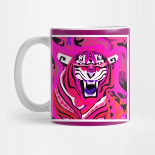 bengal tiger in zodiac of china new year pattern art Mug